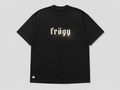 Toadboyz RUN Tee — black, front (frögy chest wordmark)
