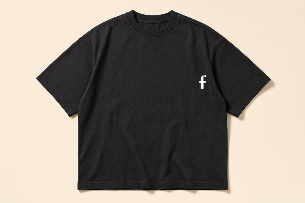Frögy LA Back Tee — front, venom f-mark chest