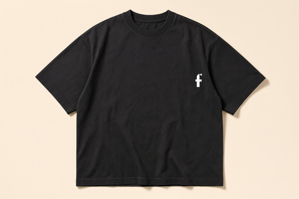 Frögy LA Back Tee — front, venom f-mark chest